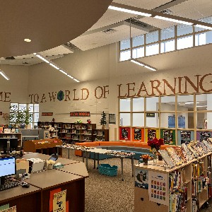 Inside the RCES library.